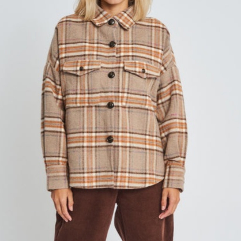 NATIVE YOUTH  Dominica wool shacket. NWT size small.